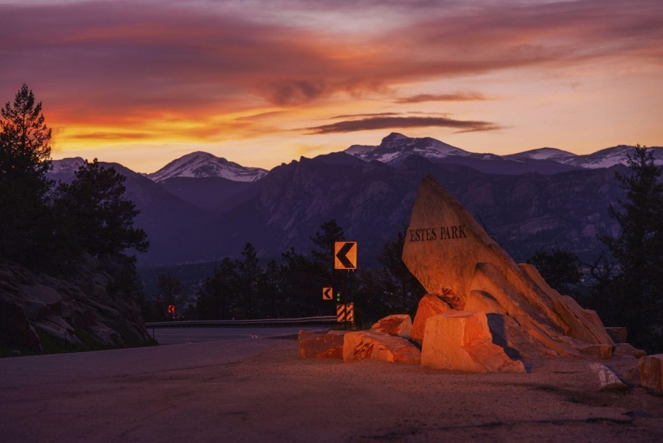 Estes Park sunset