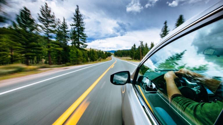 image of driving on the road