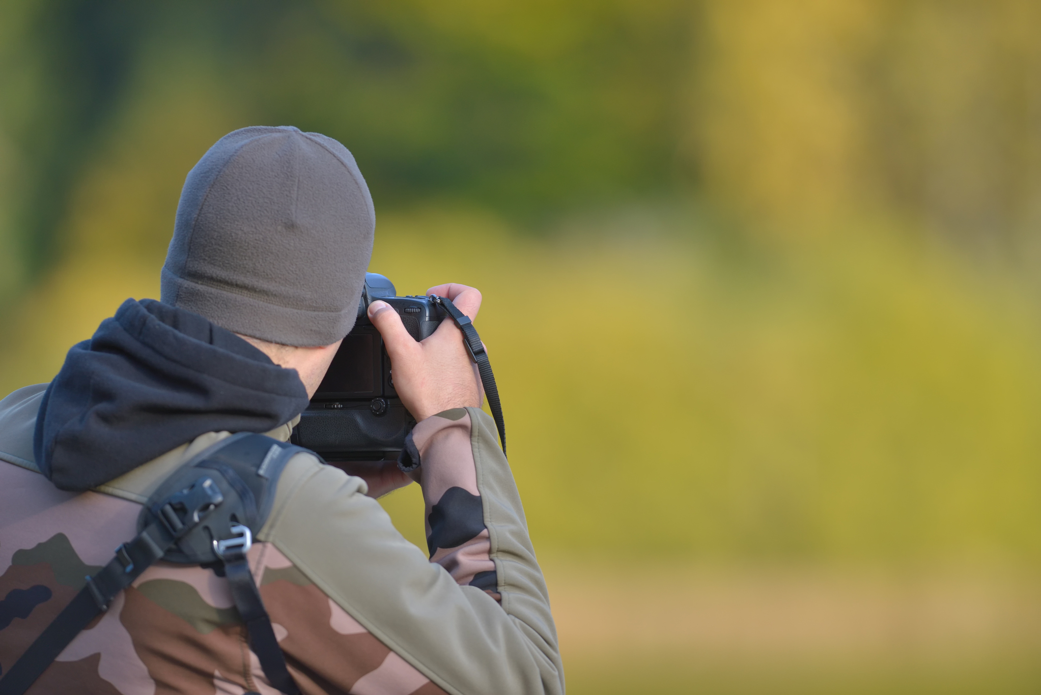 image of someone photographing