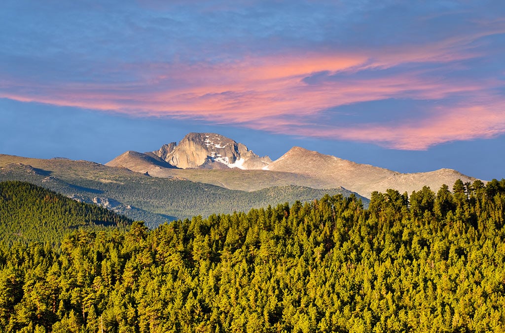 Continental divide near Rocky Mountain Resorts 