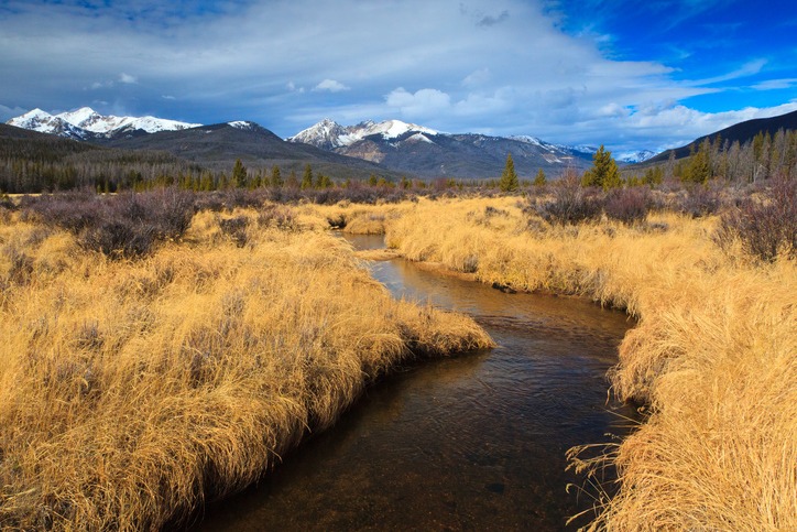 Stream in Kawuneeche Valley-Rocky Mountain National Park