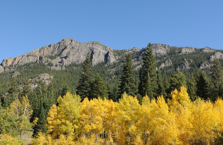 Fall colors of Rocky Mountain National Park, Colorado, USA.